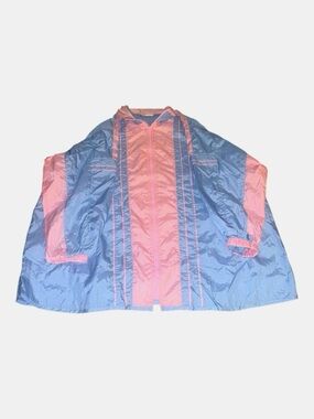 Vintage 80s/90s Roaman’s Colorblock Pastel Windbreaker Jacket 2X